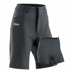 Pantaloni Corti Northwave Escape Nero Donna
