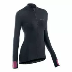 Maglia Northwave Fahrenheit Manica Lunga Nero Lilla Donna