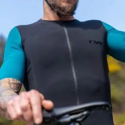 Maglia Northwave Extreme Manica Corta Nero Azzurro -Negozio online Maglie ciclismo Italia nw nw22 89221010 08 006
