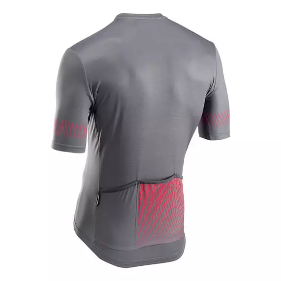 Maglia Northwave Origin Air Manica Corta Grigio Scuro Rosso 2 Maglia Northwave Origin Air Manica Corta Grigio Scuro Rosso - immagine 2