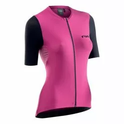 Maglia Northwave Extreme Manica Corta Rosa Nero Donna