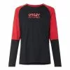 Maglia Oakley Switchback Manica Lunga Nero Rosso