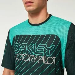 Maglia Oakley Seeker '75 Manica Corta Verde Blu Scuro 10 Maglia Oakley Seeker '75 Manica Corta Verde Blu Scuro -Negozio online Maglie ciclismo Italia ok foa404421 7bc 005
