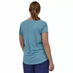 Maglia Patagonia Trail Henley Manica Corta Blu Chiaro Donna -Negozio online Maglie ciclismo Italia pat 24441 ltpg 003
