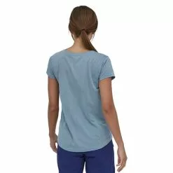 Maglia Patagonia Trail Henley Manica Corta Blu Chiaro Donna -Negozio online Maglie ciclismo Italia pat 24441 ltpg 004