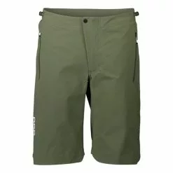 Pantaloni Corti POC Essential Enduro Senza Fondello Verde Olivia Donna