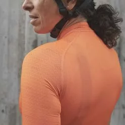 Maglia POC Essential Road Manica Corta Arancione Nero Donna -Negozio online Maglie ciclismo Italia pc 53290 1823 006