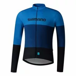 Maglia Shimano Vertex Manica Lunga Blu Nero