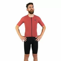 Maglia Pissei Prima Pelle Manica Corta Rosso Chiaro