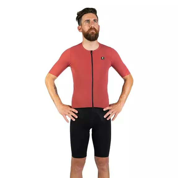 Maglia Pissei Prima Pelle Manica Corta Rosso Chiaro 1 Maglia Pissei Prima Pelle Manica Corta Rosso Chiaro