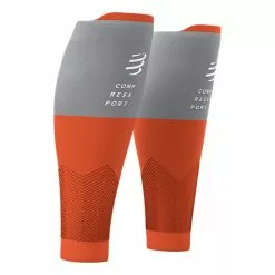 Calze A Compressione Compressport R2V2 Arancione Grigio