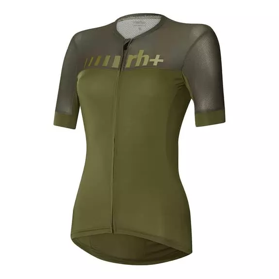 Maglia Rh+ Logo Manica Corta Verdone Donna 1 Maglia Rh+ Logo Manica Corta Verdone Donna