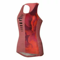 Maglia Rh+ Fashion Logo Bretelle Salmone Rosa Donna