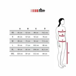 Maglia Rh+ Fashion Logo Bretelle Salmone Rosa Donna -Negozio online Maglie ciclismo Italia rh w cl st v1 1