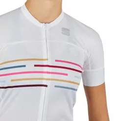 Maglia Sportful Vélodrome W Manica Corta Bianco Multicolor Donna -Negozio online Maglie ciclismo Italia sf 1121032 101 003