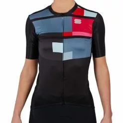 Maglia Sportful Idea Manica Corta Nero Multicolor Donna