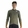 MagliaSportful Rocket Manica Lunga Verde Grigiastro Arancione