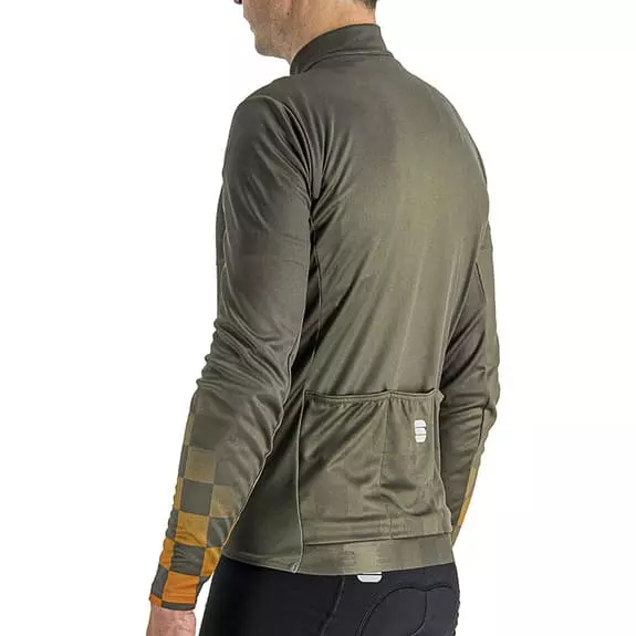 MagliaSportful Rocket Manica Lunga Verde Grigiastro Arancione 4 MagliaSportful Rocket Manica Lunga Verde Grigiastro Arancione - immagine 4