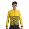 Maglia Sportful Checkmate Manica Lunga Giallo Nero