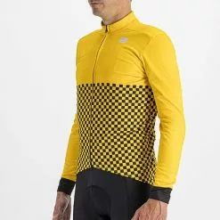 Maglia Sportful Checkmate Manica Lunga Giallo Nero 8 Maglia Sportful Checkmate Manica Lunga Giallo Nero -Negozio online Maglie ciclismo Italia sf 1121517 701 003