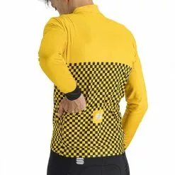 Maglia Sportful Checkmate Manica Lunga Giallo Nero 11 Maglia Sportful Checkmate Manica Lunga Giallo Nero -Negozio online Maglie ciclismo Italia sf 1121517 701 006
