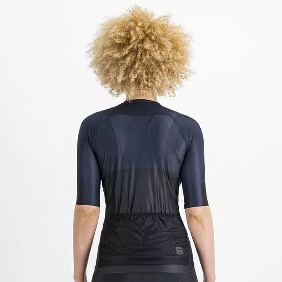 Maglia Sportful Pro Manica Corta Nero Blu Acciaio Donna 2 Maglia Sportful Pro Manica Corta Nero Blu Acciaio Donna - immagine 2