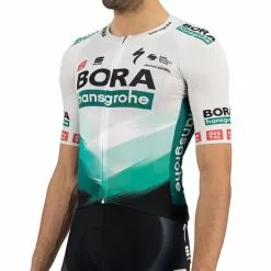 Sportful Maglia BORA-hansgrohe 2021 Bomber Pro Race Manica Corta Verde Bianco