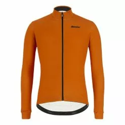 Maglia Santini Gravel Manica Lunga Arancione - Taglio Slim