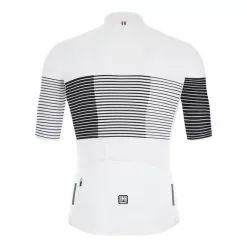 Maglia Santini Tono Freccia Manica Corta Bianco Nero Rosa - Taglio Slim -Negozio online Maglie ciclismo Italia st 1s94075tonofrec ne 003