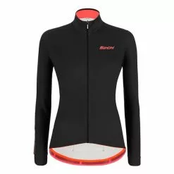 Maglia Santini Colore Manica Lunga Nero Rosa Donna - Taglio Classic