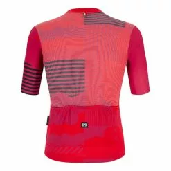Maglia Santini Delta Optic Polartec Manica Corta Rosso Viola Nero - Slim Fit 6 Maglia Santini Delta Optic Polartec Manica Corta Rosso Viola Nero - Slim Fit -Negozio online Maglie ciclismo Italia st 2s94275rdeltaopti rs 003
