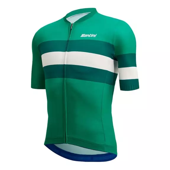 Maglia Santini Eco Sleek Bengal Manica Corta Verde Bianco - Taglio Sleek 2 Maglia Santini Eco Sleek Bengal Manica Corta Verde Bianco - Taglio Sleek - immagine 2