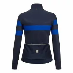 Maglia Santini Coral Bengal Manica Lunga Blu Marino Donna - Slim Fit -Negozio online Maglie ciclismo Italia st 3w216175coralbeng nt 003