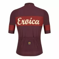 Completo Santini Eroica Ruby Bordeaux Nero 9 Completo Santini Eroica Ruby Bordeaux Nero -Negozio online Maglie ciclismo Italia st er94075cruby br 003