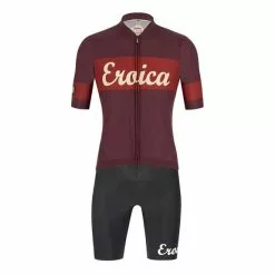 Completo Santini Eroica Ruby Bordeaux Nero