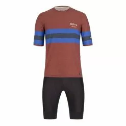Completo Santini Nova Eroica Arte Gravel Rosso Nero