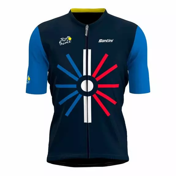 Santini Completo Tour De France 2023 Trionfo Blu 2 Santini Completo Tour De France 2023 Trionfo Blu - immagine 2
