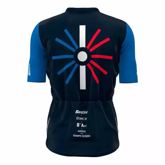 Santini Completo Tour De France 2023 Trionfo Blu 3 Santini Completo Tour De France 2023 Trionfo Blu - immagine 3