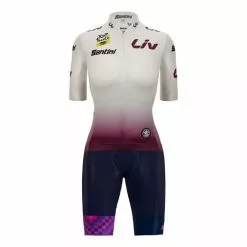 Santini Completo Tour De France 2023 Leader Classifica Giovani Donna