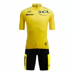 Santini Uniforme Tour De Francia Classifica Generale Leader Fan Line