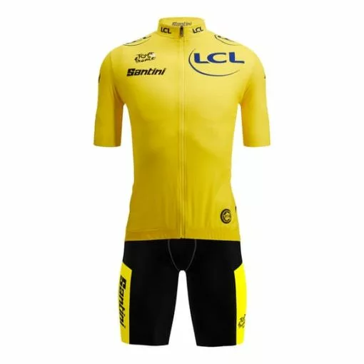 Santini Uniforme Tour De Francia Classifica Generale Leader Fan Line -Negozio online Maglie ciclismo Italia st kittour2023 5 001