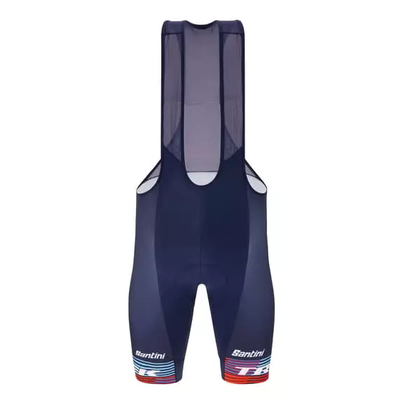 Santini Salopette Trek Factory Racing XC 2023 Fan Line Blu Rosso 1 Santini Salopette Trek Factory Racing XC 2023 Fan Line Blu Rosso