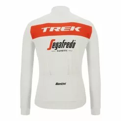 Santini Maglia Trek-Segafredo 2022 Fan Line Manica Lunga Bianco Rosso - Classic Fit -Negozio online Maglie ciclismo Italia st re216075c22ts rs 003