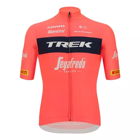 Santini Completo Trek-Segafredo 2022 Fan Line Rosso Granatina Nero - Classic Fit 2 Santini Completo Trek-Segafredo 2022 Fan Line Rosso Granatina Nero - Classic Fit - immagine 2