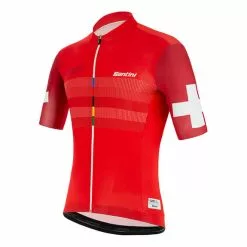 Completo Santini UCI Varese 1951 Rosso Nero -Negozio online Maglie ciclismo Italia st re94075scboy 002