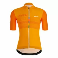Maglia Santini UCI Sallanches 1964 Manica Corta Arancione - Slim Fit
