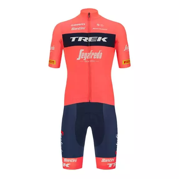 Santini Completo Trek-Segafredo 2022 Fan Line Rosso Granatina Nero - Classic Fit 1 Santini Completo Trek-Segafredo 2022 Fan Line Rosso Granatina Nero - Classic Fit