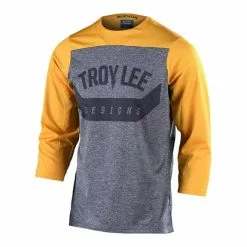 Maglia Troy Lee Designs Ruckus Arc Manica 3/4 Giallo Grigio