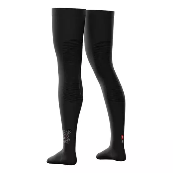 Gambali Compressport Total Nero 2 Gambali Compressport Total Nero - immagine 2