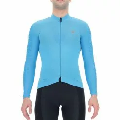 Unleash Your Nature Maglia UYN Airwing Manica Lunga Blu Turchese Nero